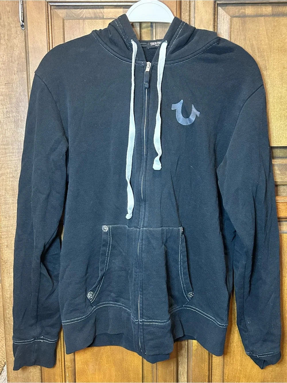 True Religion black zip